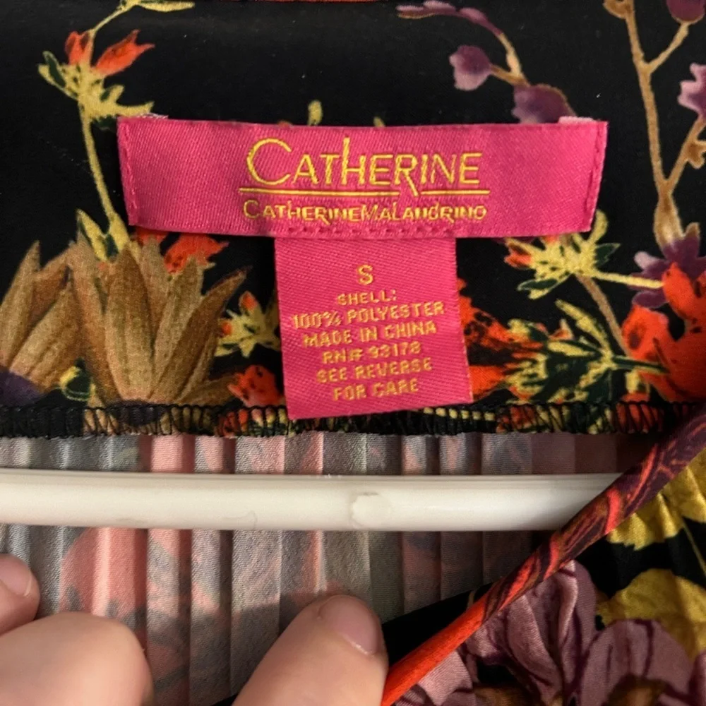 Catherine Malandrino Nordstrom Pleated Bubble Sleeve Cocktail Dress Women’s S - Picture 5 of 10